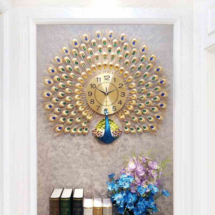 peacock wall clock online