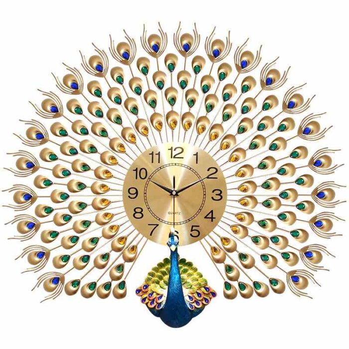 peacock wall clock online