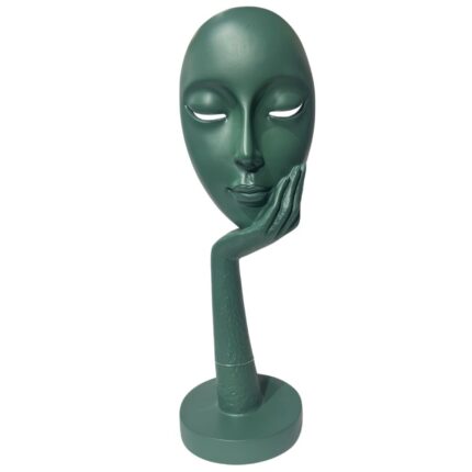 Abstract Woman Statue Olive Green