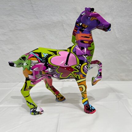 buy Resin horse Sculpture Multi Color