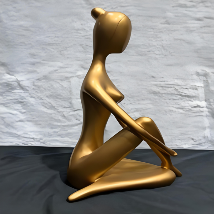 decorative statue in yoga pose